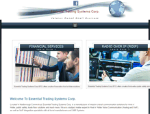 Tablet Screenshot of essentialtradingsystems.com